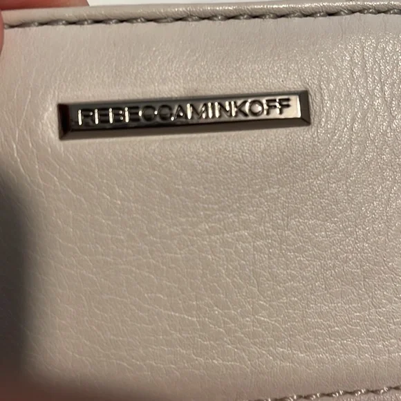 COPY - Rebecca MINKOFF light grey purse w fringe and hardware - Picture 3 of 8